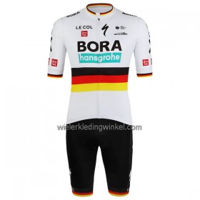 Set Fietsshirt + Korte Koersbroek 2022 BORA-Hansgrohe Duits Kampioenschap